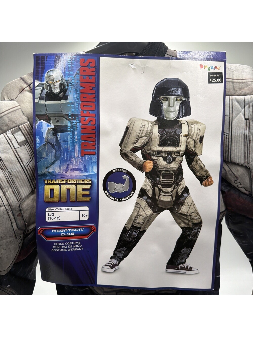 Transformers One Megatron D-16 Halloween Costume Boys Size Large 10-12 NEW